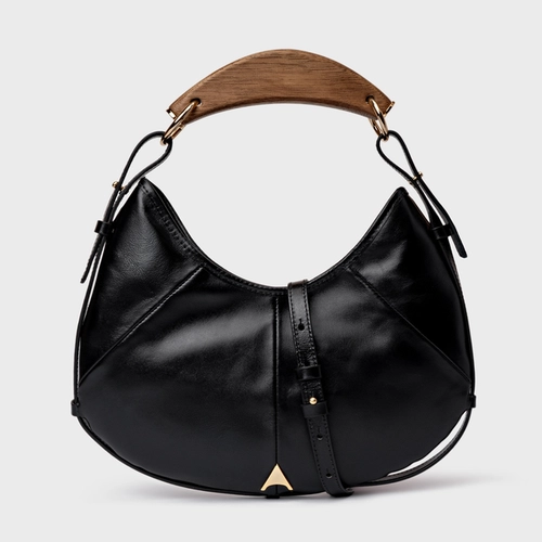 Bolsa Greta Média Couro Preto
