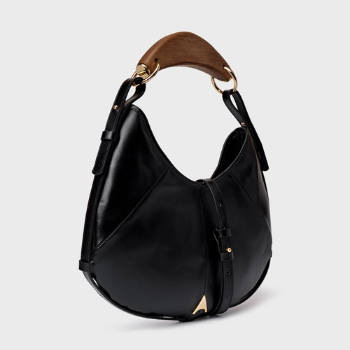 Bolsa Greta Média Couro Preto