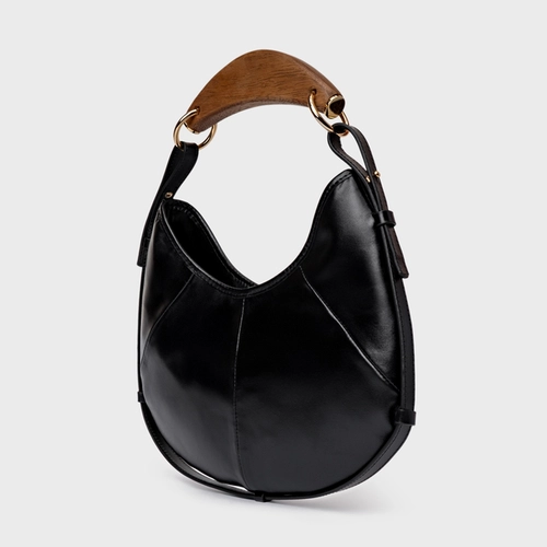 Bolsa Greta Média Couro Preto