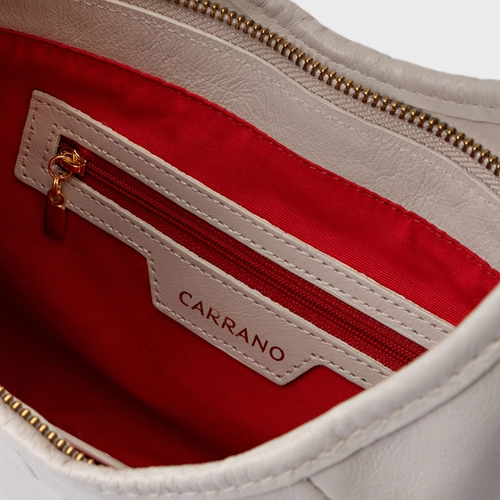 Bolsa Greta Média Couro Off White Osso