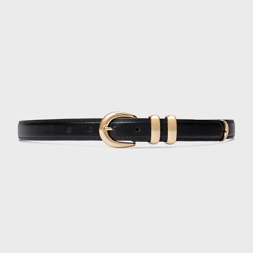 Cinto Classy Fino Couro Preto