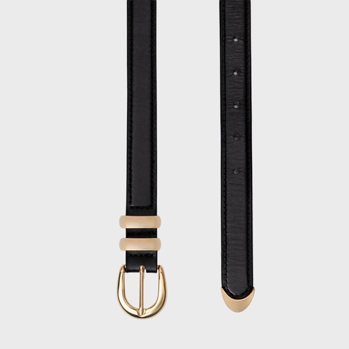 Cinto Classy Fino Couro Preto