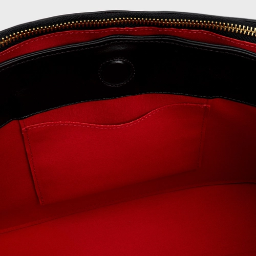 Bolsa Tote Gold Drop Grande Couro Preto