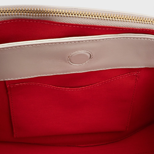 Bolsa Tote Gold Drop Grande Couro Off White Osso
