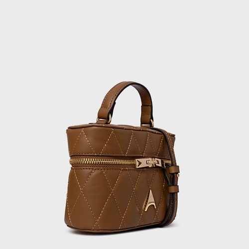 Bolsa Tiracolo Yumi Pequena Couro Marrom Gingerbread