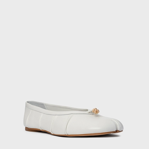 Sapatilha Tabi Couro Branco Blanc