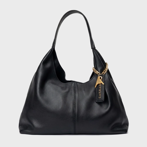 Bolsa Hobo Kendall Grande Couro Preto