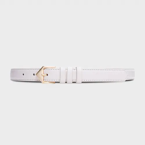 Cinto Martina Médio Couro Off White Vanilla