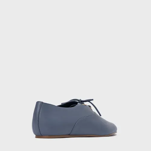 Tênis Jazz Couro Azul Steel