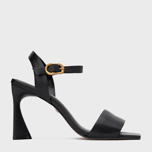 Sandália Everyday Salto Allure Couro Preto