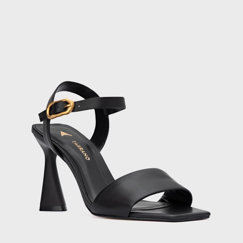 Sandália Everyday Salto Allure Couro Preto