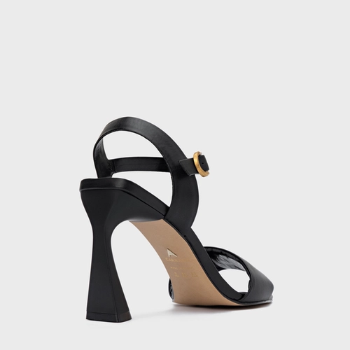 Sandália Everyday Salto Allure Couro Preto