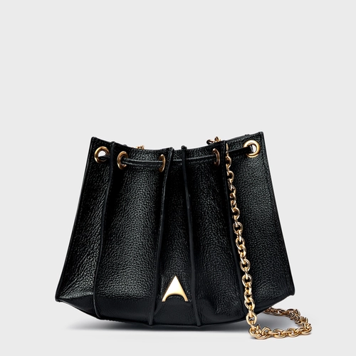 Bolsa Tiracolo Millie Pequena Couro Preto