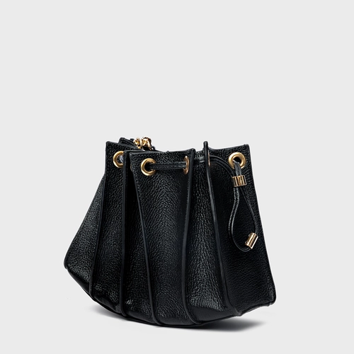 Bolsa Tiracolo Millie Pequena Couro Preto