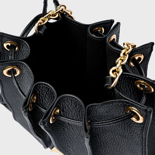 Bolsa Tiracolo Millie Pequena Couro Preto