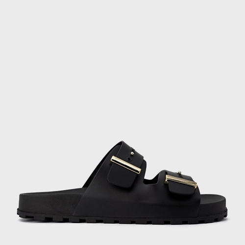 Rasteira Birken Metal Preto