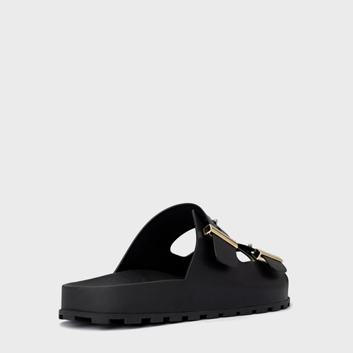 Rasteira Birken Metal Preto