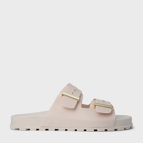 Rasteira Birken Metal Off White Vanilla